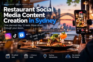 Best Restaurant Social Media Content Creation Sydney | Blue Moon Marketing