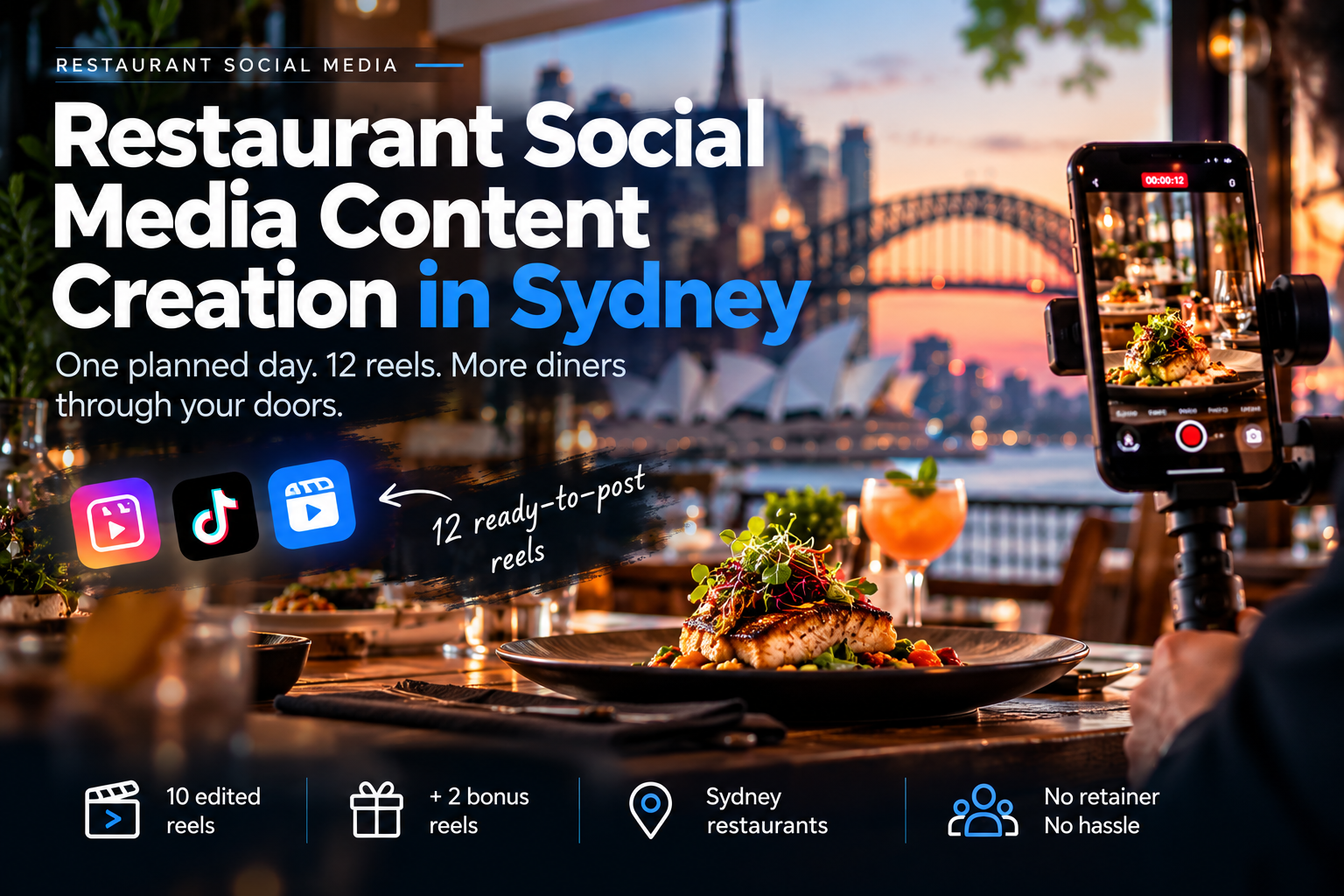 Best Restaurant Social Media Content Creation Sydney | Blue Moon Marketing